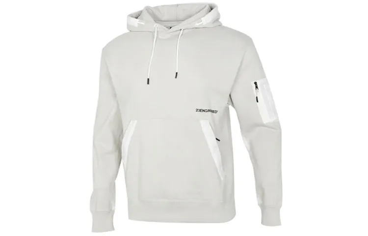 Jordan Sweatshirts Men's Gray Hooded Moderate Regular
