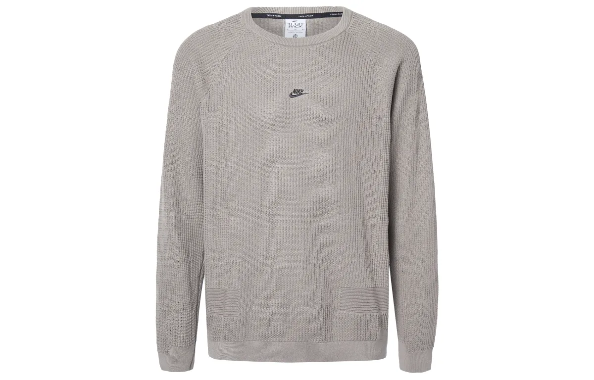 Nike Sweatshirts Men's Brown Crew Neck Moderate Straight Fit