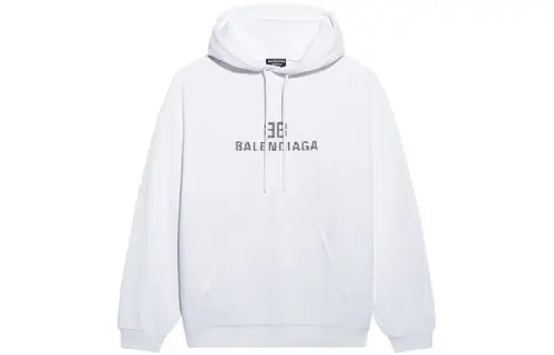 Balenciaga Mens Bb Pixel Medium Fit Hoodie