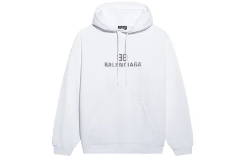 Balenciaga Sweatshirt Regular Fit Men's White