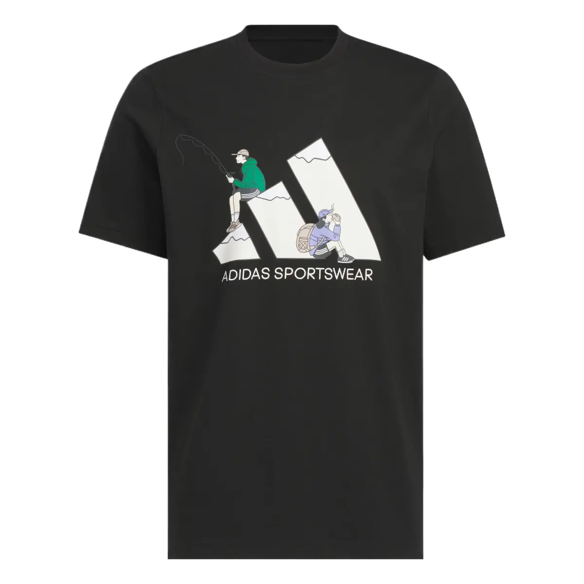 Adidas GRAPHIC SHORT SLEEVE T Shirt Unisex Black