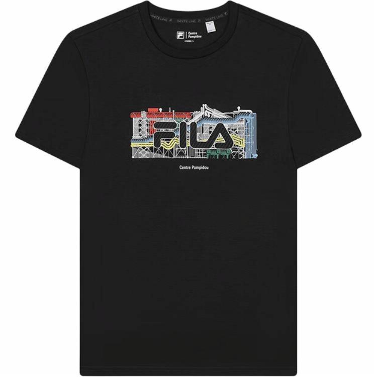 Мужская футболка Fila × Centre Pompidou T-Shirt (черная)
