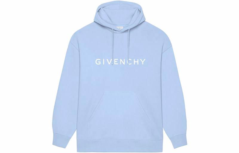 Мужское худи Givenchy Logo (голубое)