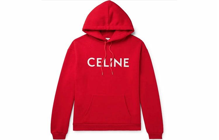 Худи CELINE CELINE SS21 logo (красное)