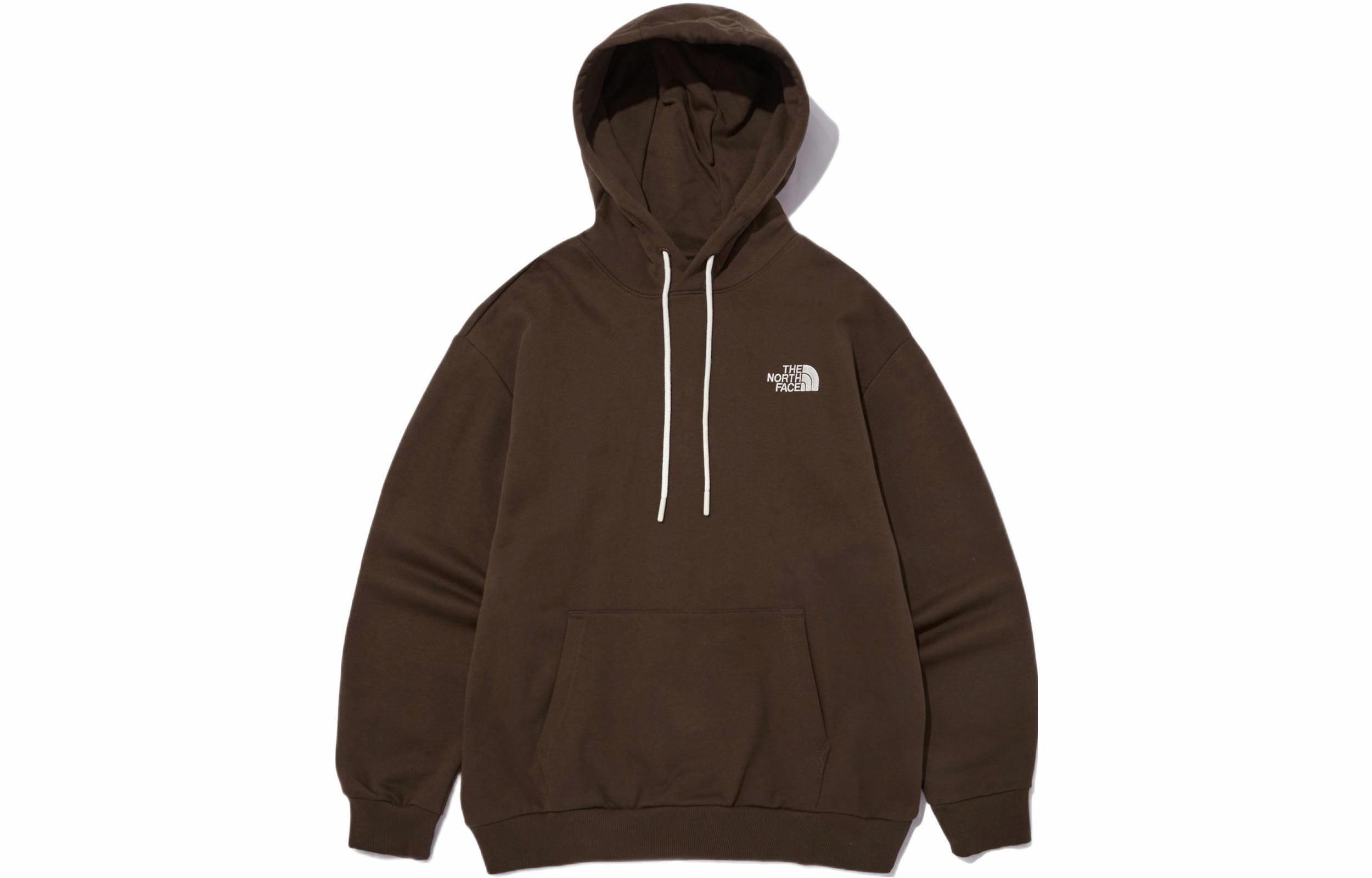 Мужское худи The North Face Embroidered Logo (коричневое)
