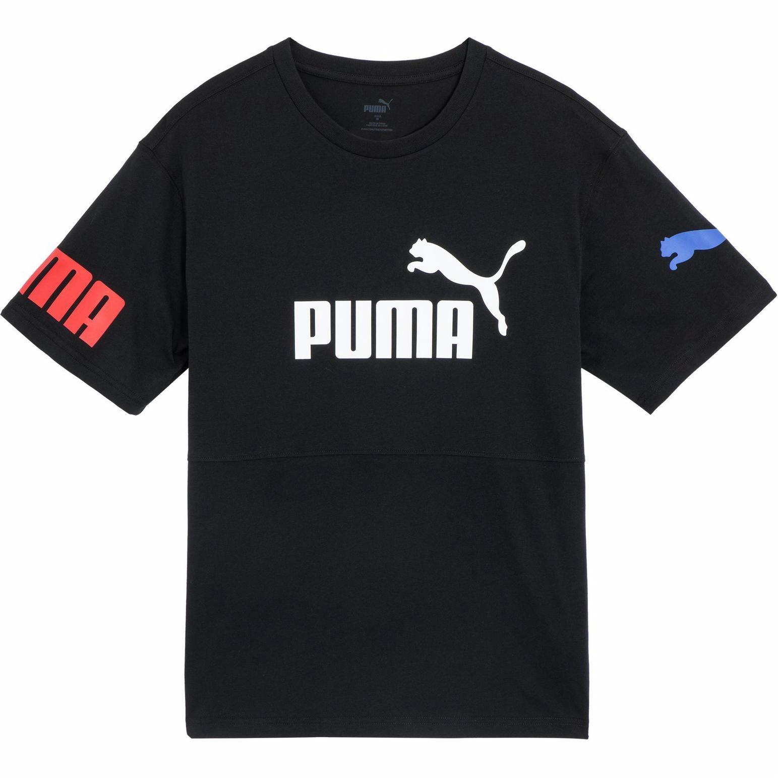 Мужская футболка PUMA Power Colorblock (черная)