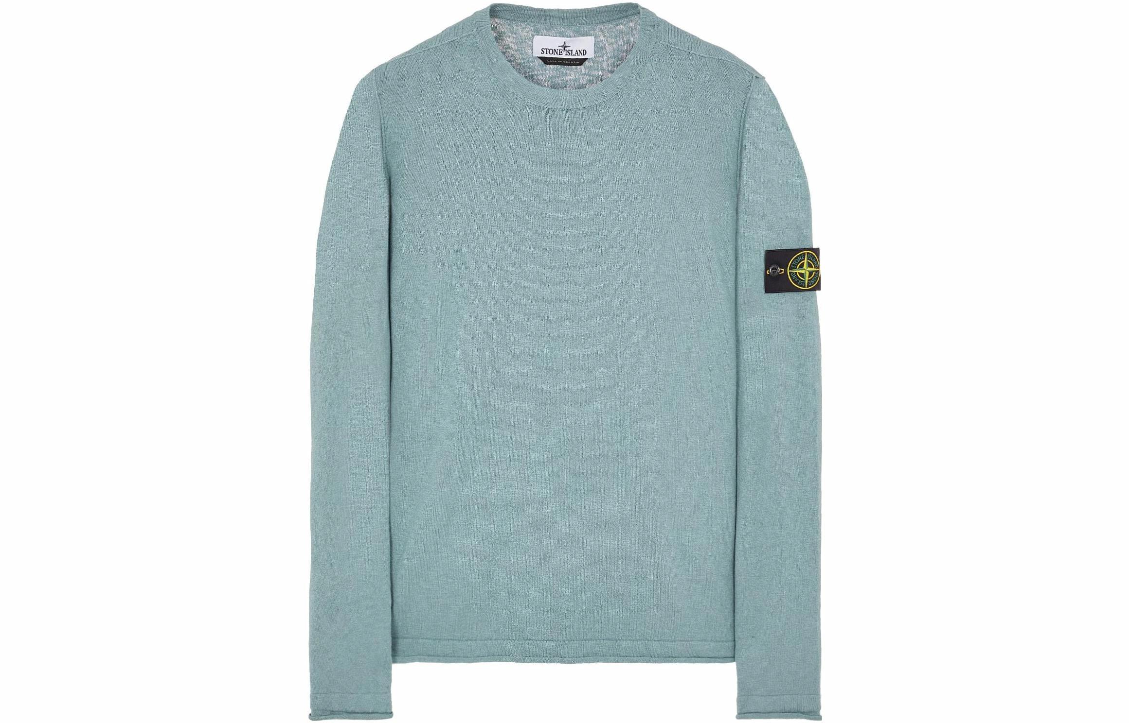 Мужской свитшот STONE ISLAND SS23 (голубой)
