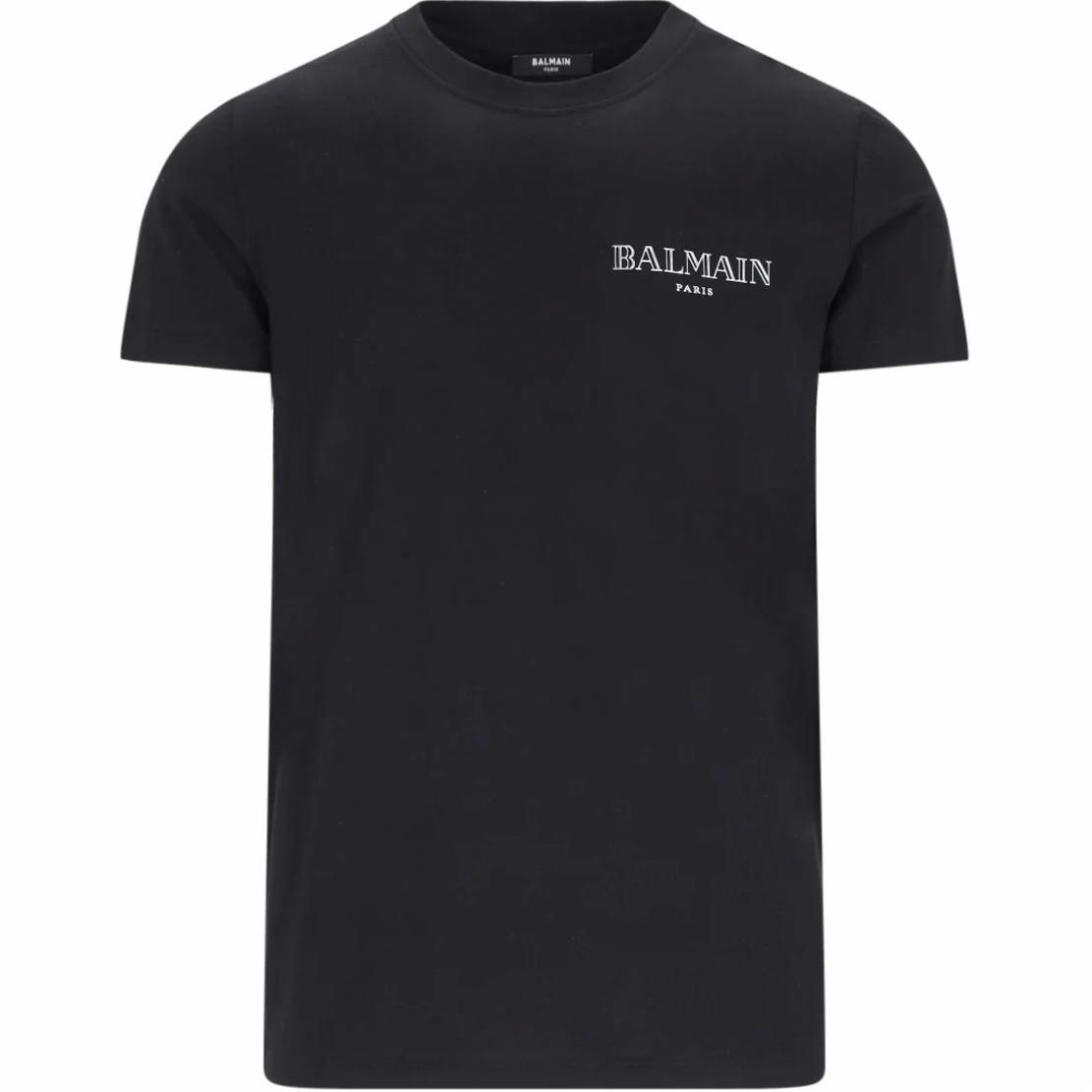Мужская футболка BALMAIN Logo (черная)