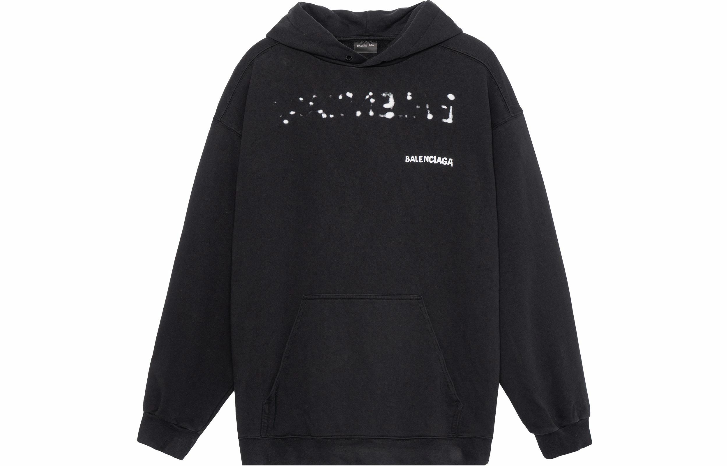 Мужское худи Balenciaga SS23 (черное)
