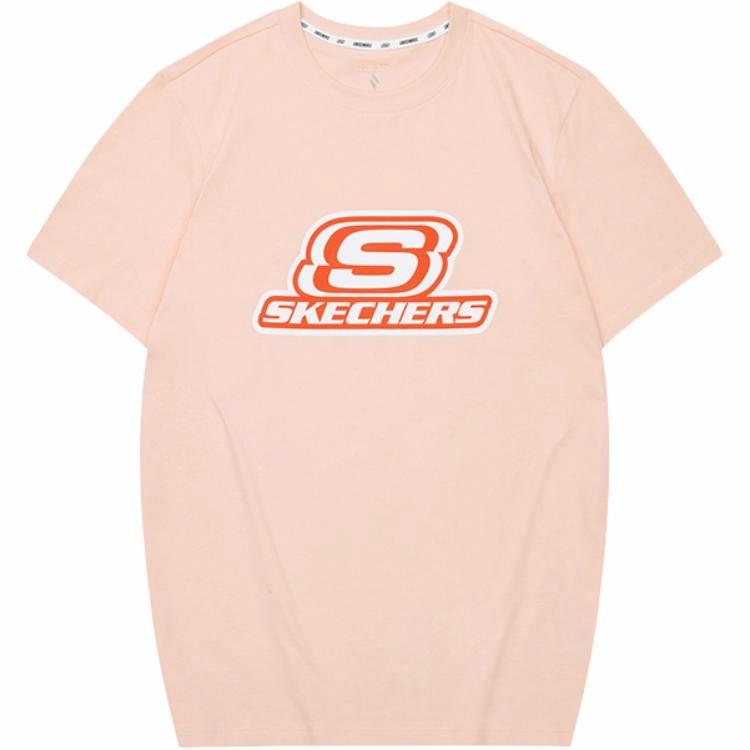 Футболка Skechers с буквенным принтом (розовая)