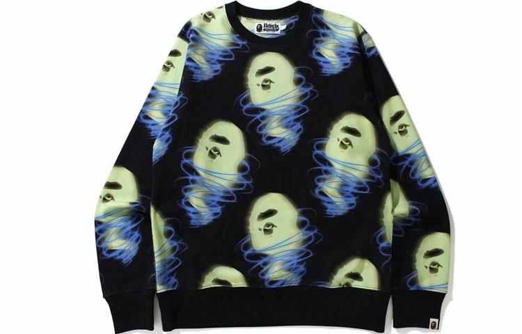 Мужской лонгслив A BATHING APE BAPE STORM (черный)