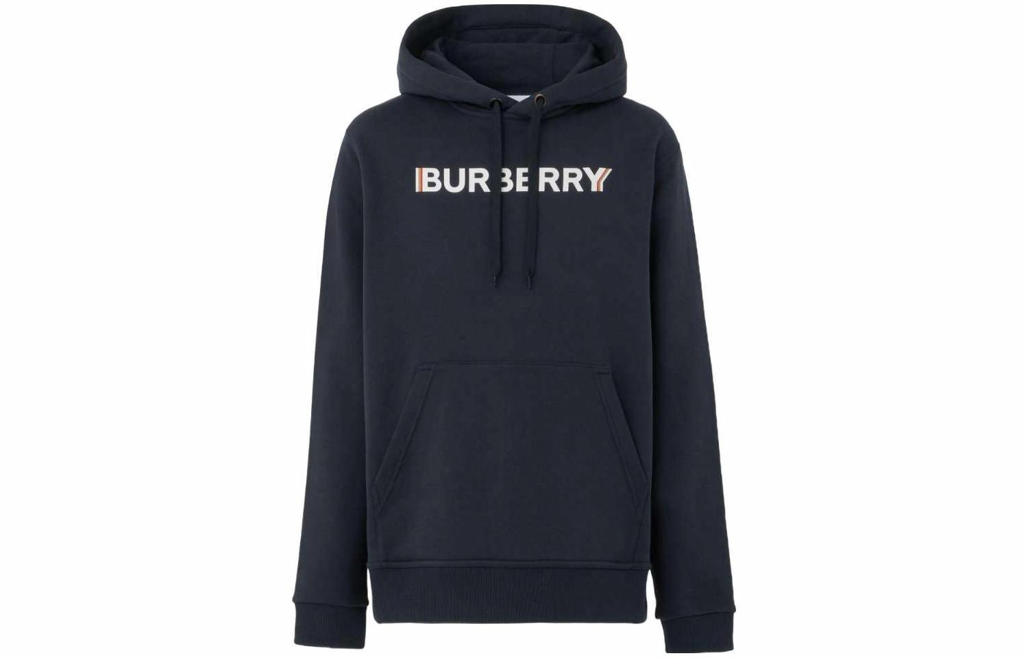 Мужское худи Burberry Burberry SS23 Logo (темно-синее)