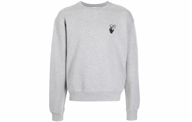 Мужское худи OFF-WHITE OMBA025F21FLE0060810 (серое)