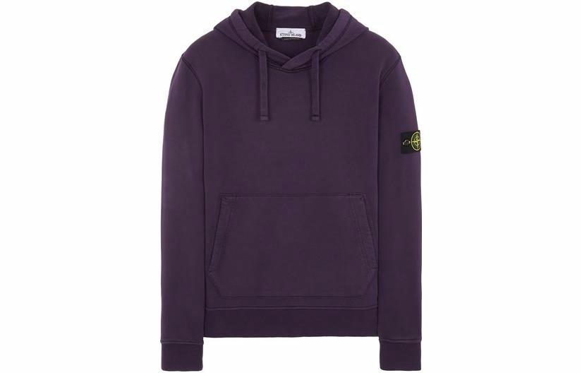 Мужское худи STONE ISLAND SS23 (темно-пурпурное)