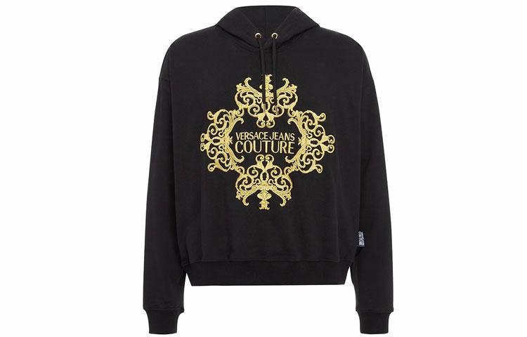 Мужское худи Versace Jeans Couture Logo (черное)