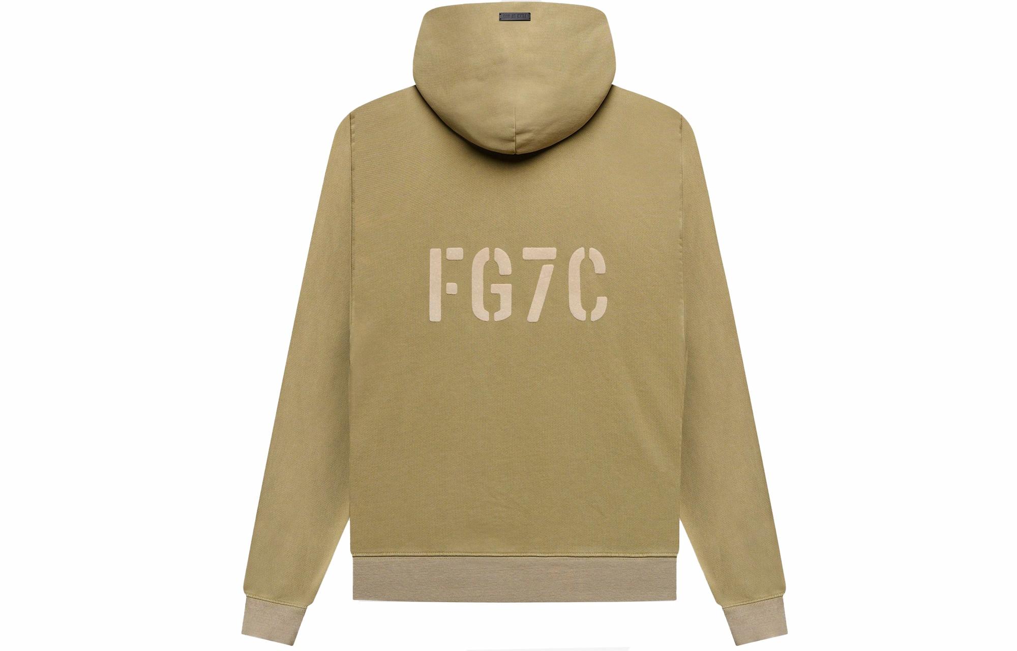 Мужское худи Fear of God FG7C Hoodie Vintage Army (зеленое)