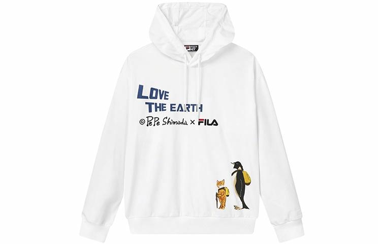 Мужское худи Fila x pepe shimada (белое)