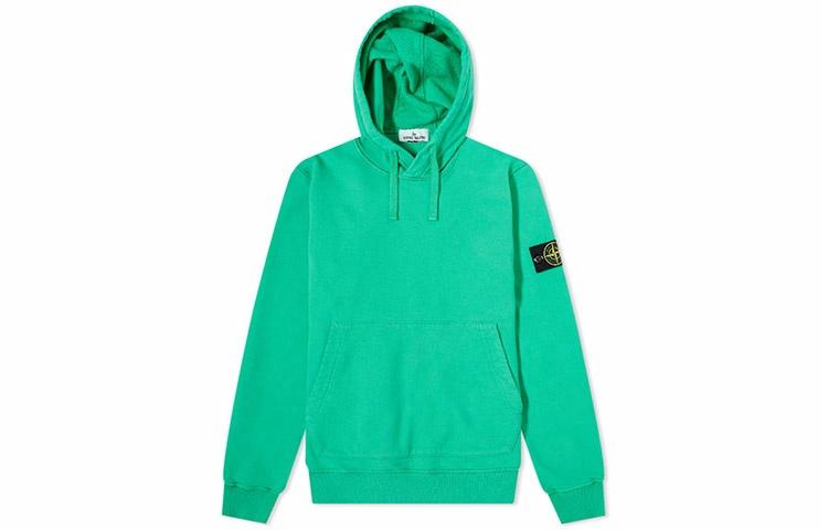 Мужское худи STONE ISLAND Compass Patch (зеленое)