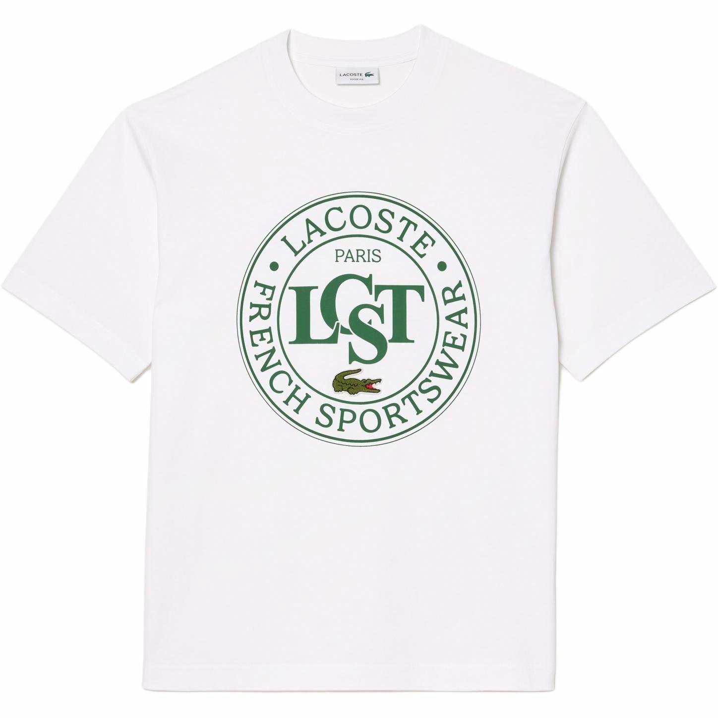 Мужская футболка LACOSTE (белая)