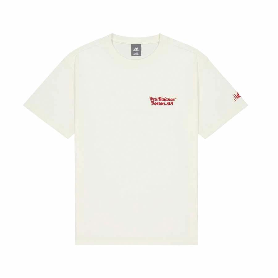 Мужская футболка New Balance Logo T-Shirt (белая)