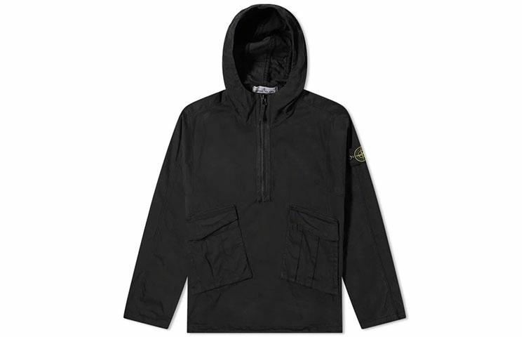 Мужское худи STONE ISLAND (черное)