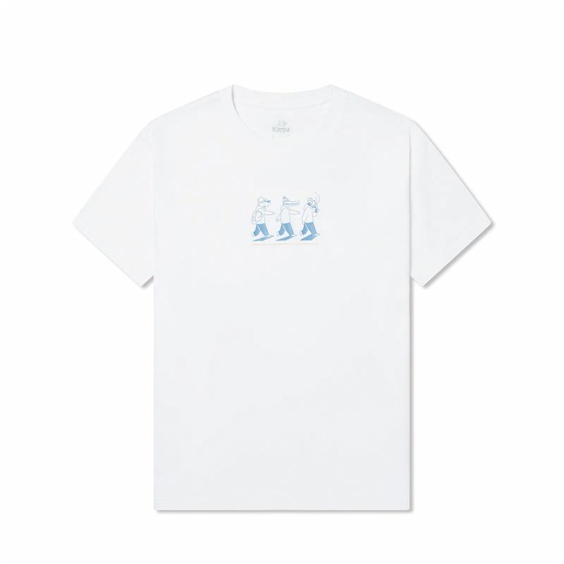 Футболка Kappa Printed Cotton T-Shirt (белая)
