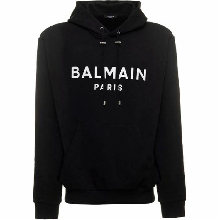 Мужское худи BALMAIN SS23 Hoodie (черное)