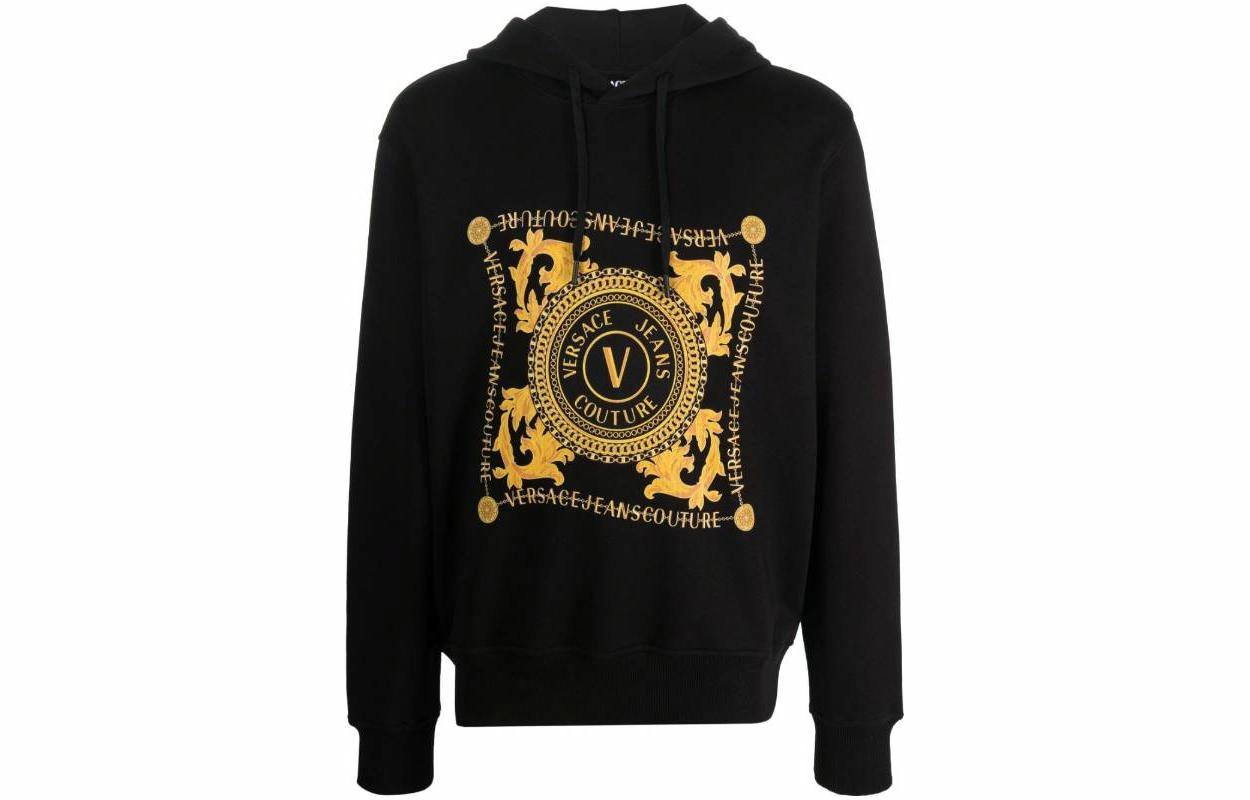 Мужское худи Versace JEANS COUTURE FW23 (черное)