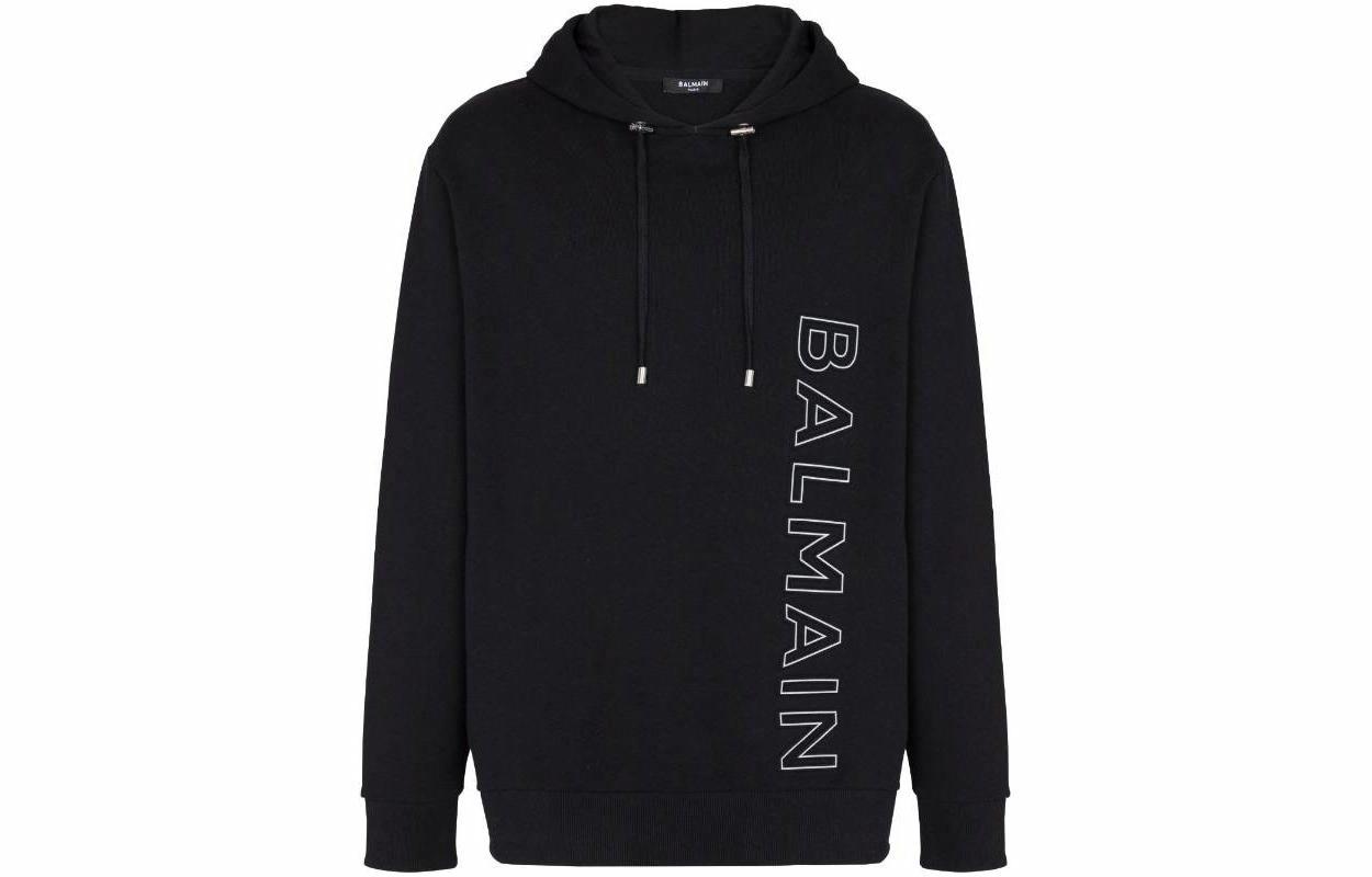 Мужское худи BALMAIN (черное)