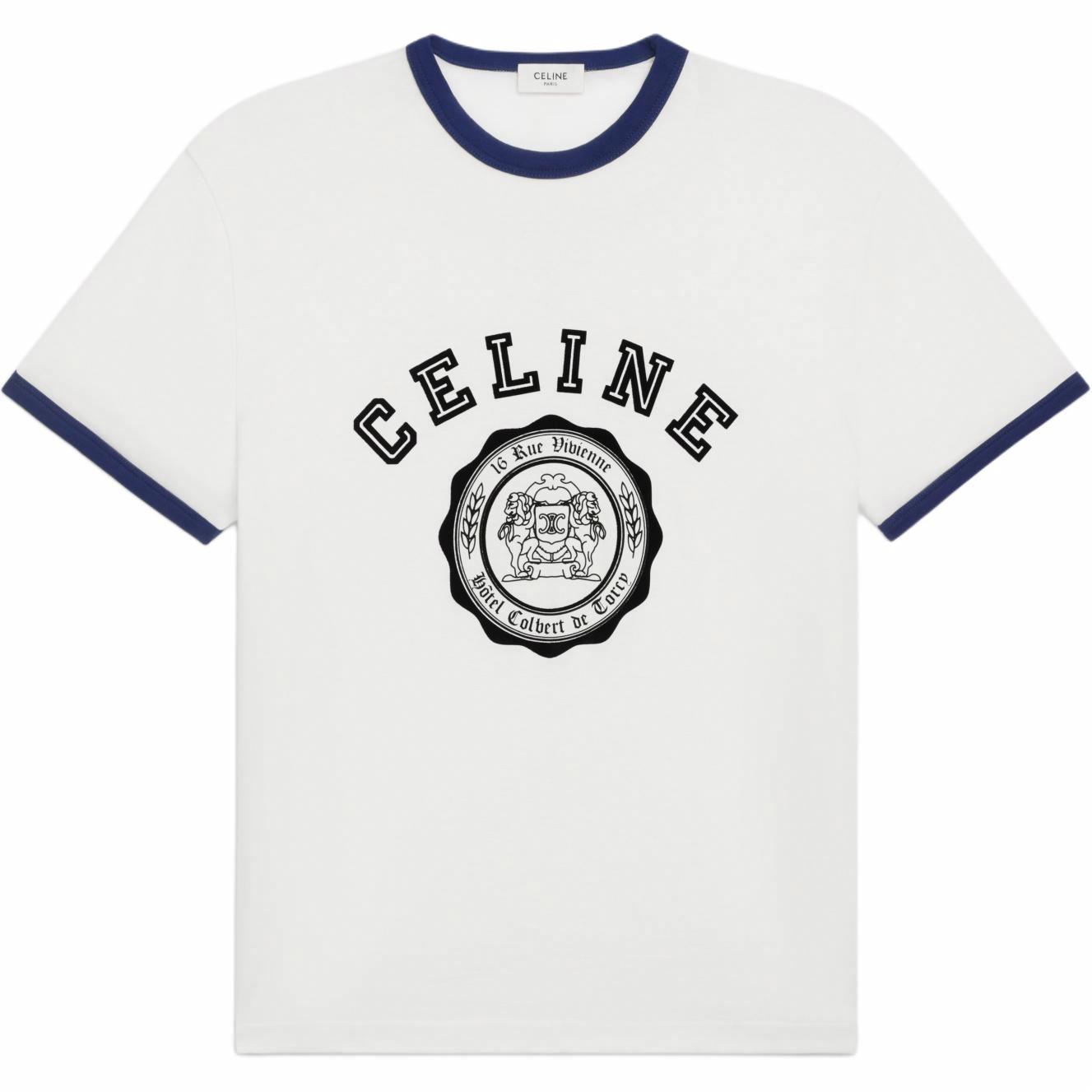 Мужская футболка CELINE SS24 (белая)
