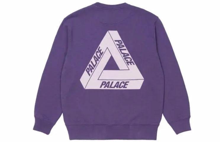 свитшот Palace FW21 Slub Crew (фиолетовый)