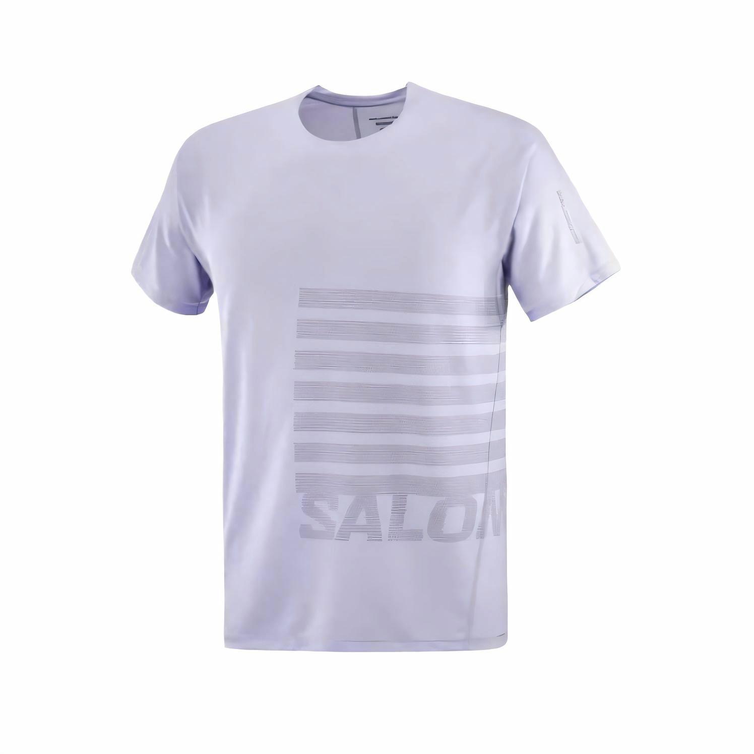 Мужская футболка Salomon SALOMON SENSE AEROGRAPHIC T (голубовато-фиолетовая)