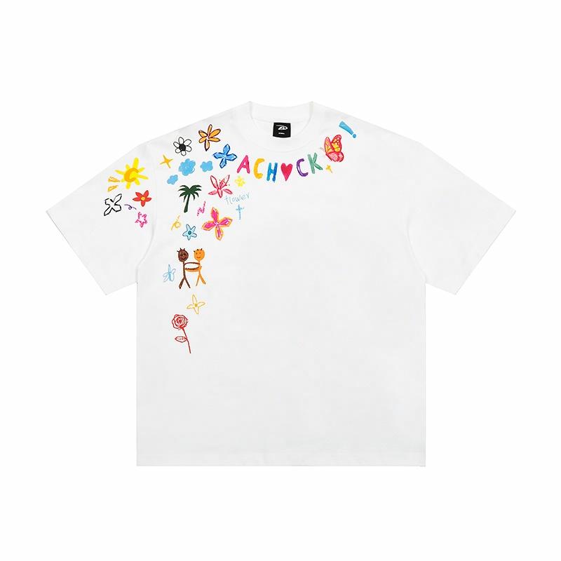 Футболка A Chock Graffiti Print (белая)