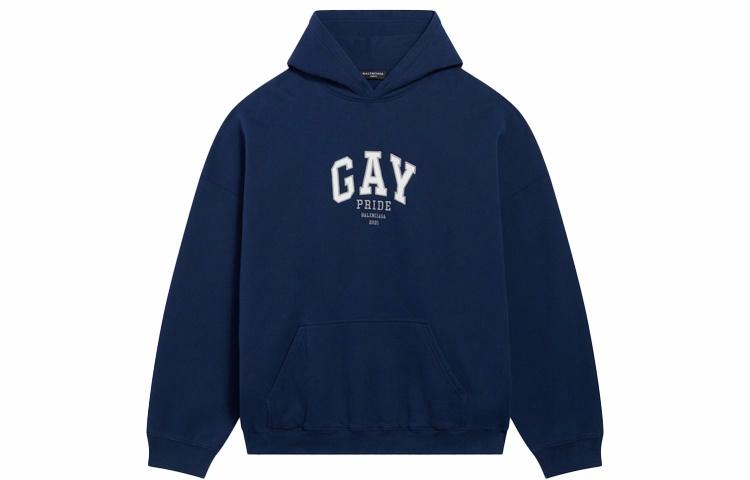 Мужское худи Balenciaga (синее)
