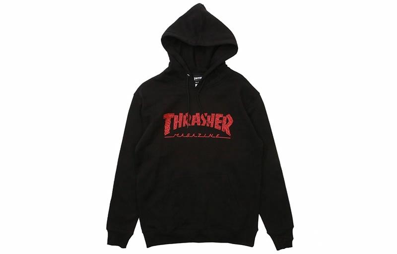 Худи Thrasher Thrasher RED COLLAGE Hoodie Logo (черный)