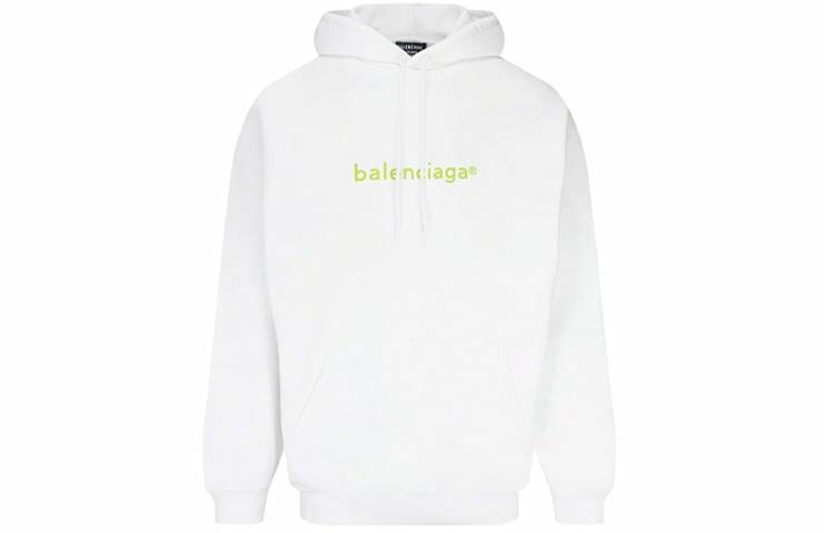 Мужское худи Balenciaga Balenciaga Logo (белый)