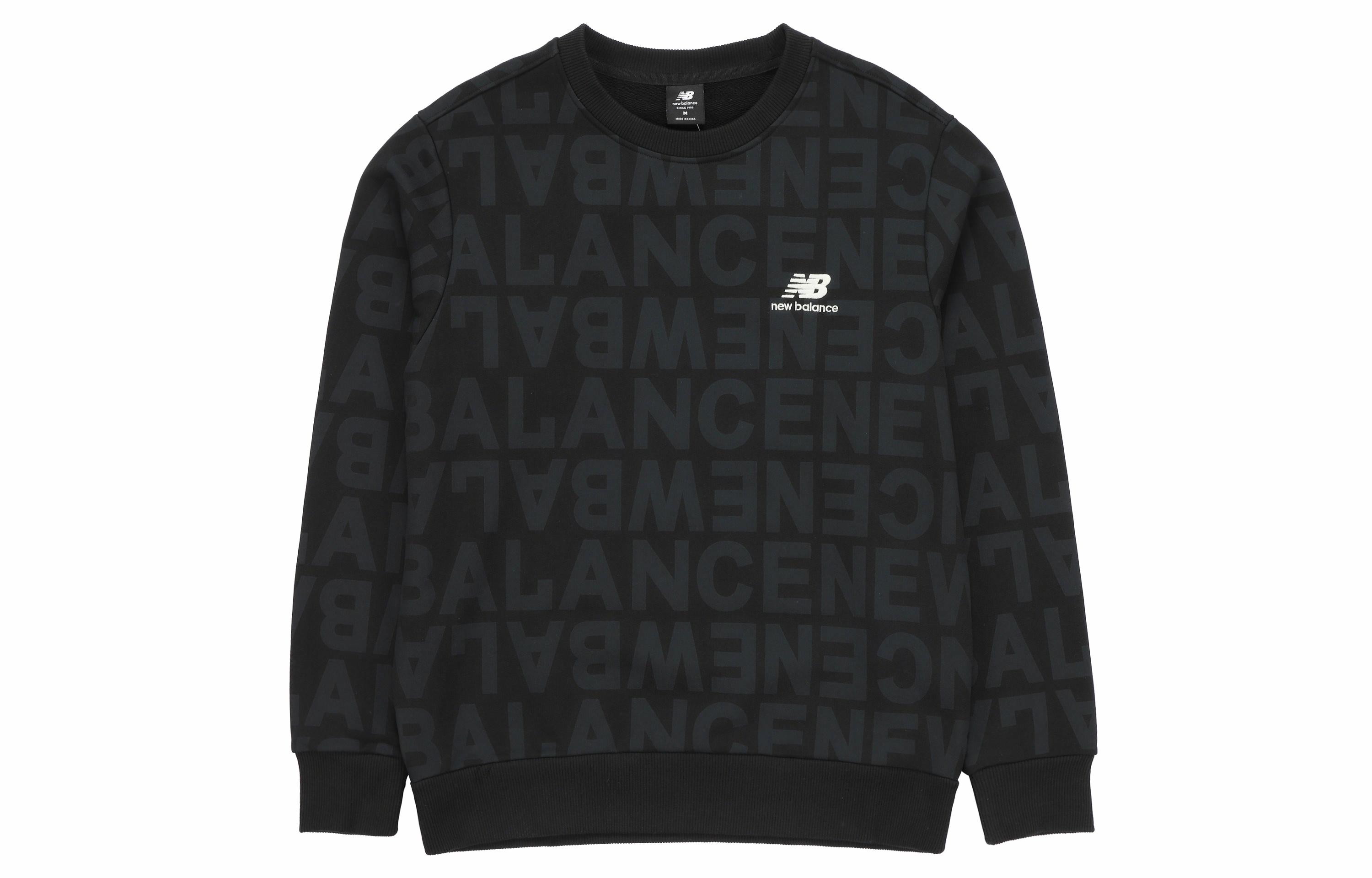 Мужское худи New Balance All-Over Logo (черное)