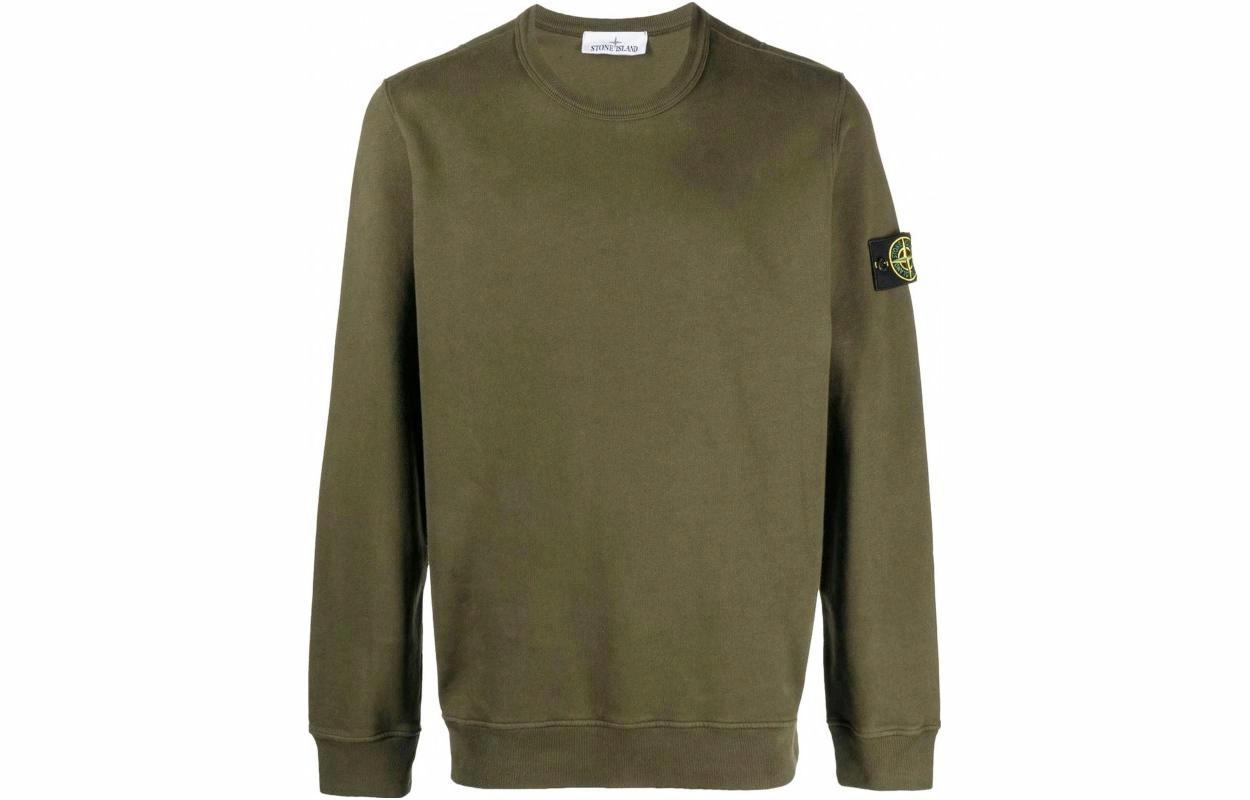 Мужское худи STONE ISLAND (оливковое)