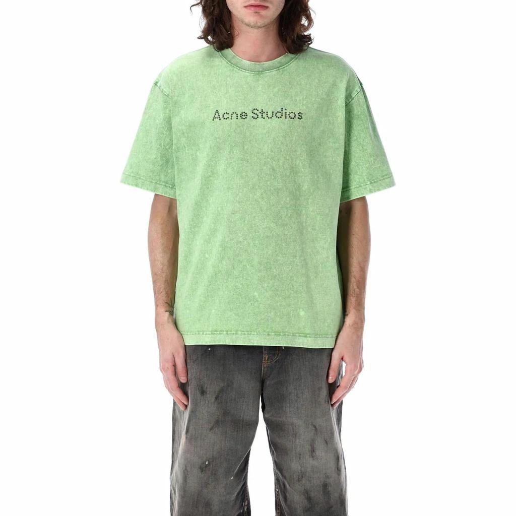 Футболка Acne Logo (зеленая)