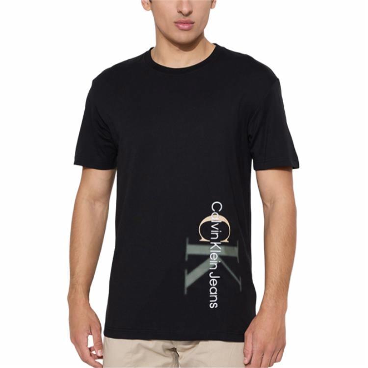 Мужская футболка Calvin Klein Crewneck Printed T-shirt (черная)