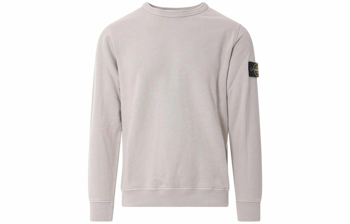 Мужское худи STONE ISLAND (однотонное серое)