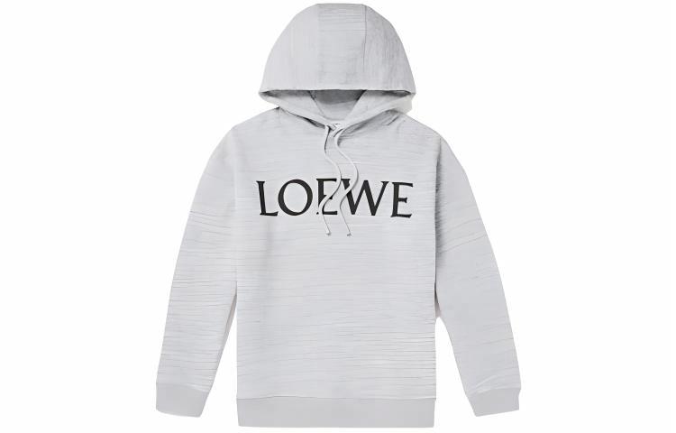 Мужское худи LOEWE Logo (светло-серое)