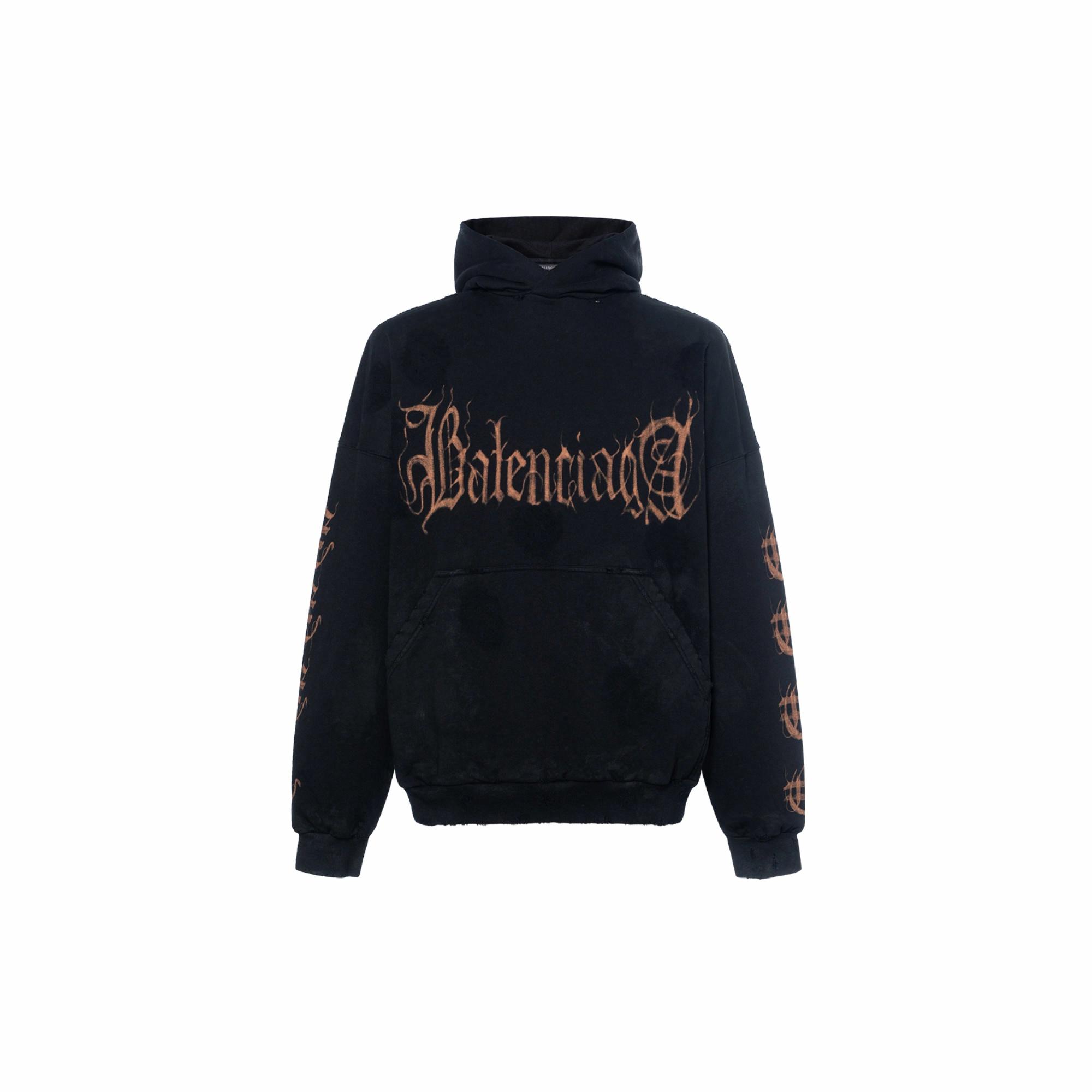 Мужское худи Balenciaga SS23 (черное)