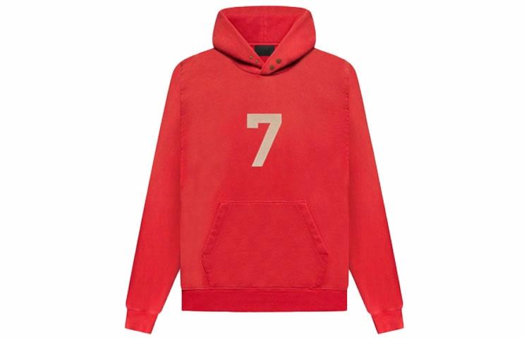 Мужское худи Fear of God 7 Hoodie Vintage Red (винтажное красное)