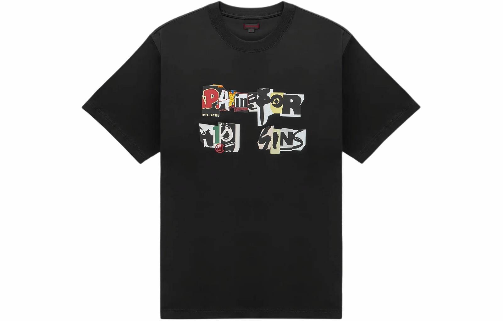 Мужская футболка CLOT Letter Print (черная)