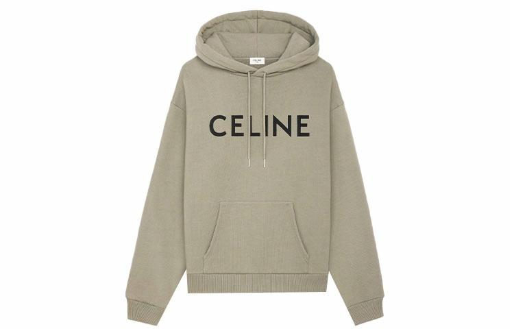 Мужское худи CELINE CELINE Logo (хаки)