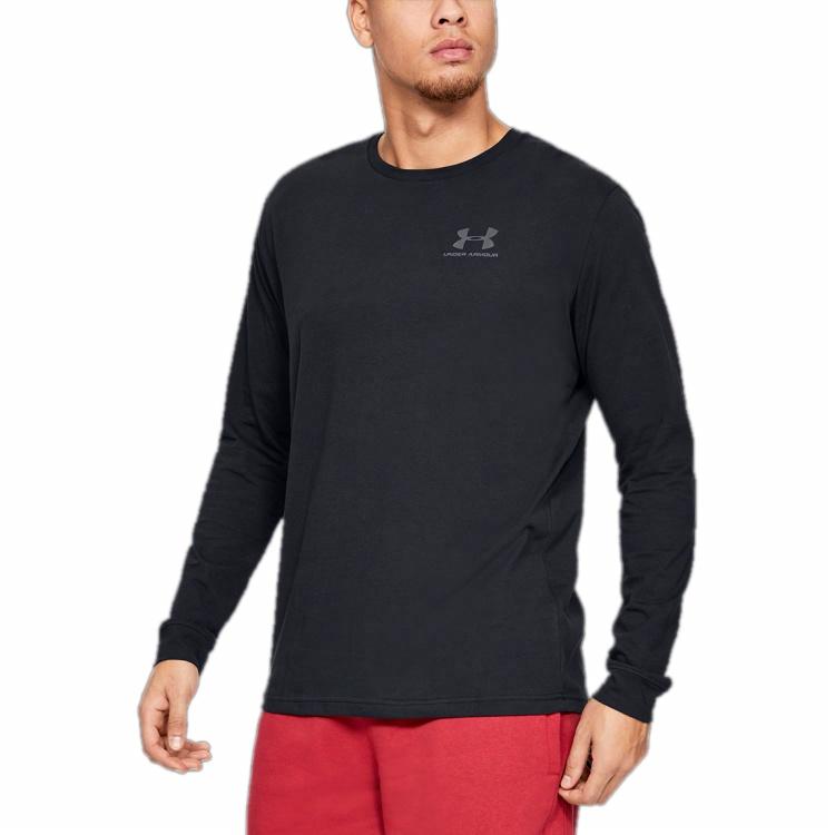 Мужской лонгслив Under Armour Sportstyle (черный) — фото 5