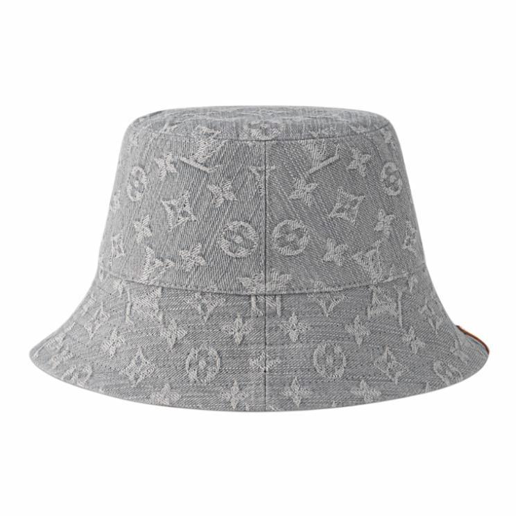 Женская панама Louis Vuitton Denim (серая)