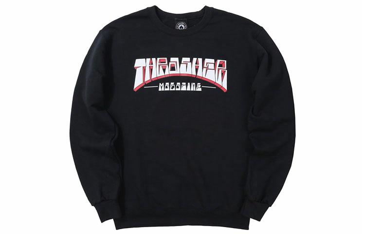 Свитшот Thrasher Firme Logo Crew (черный)
