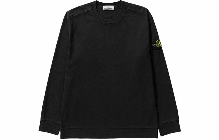 Мужское худи STONE STONE ISLAND (черное)